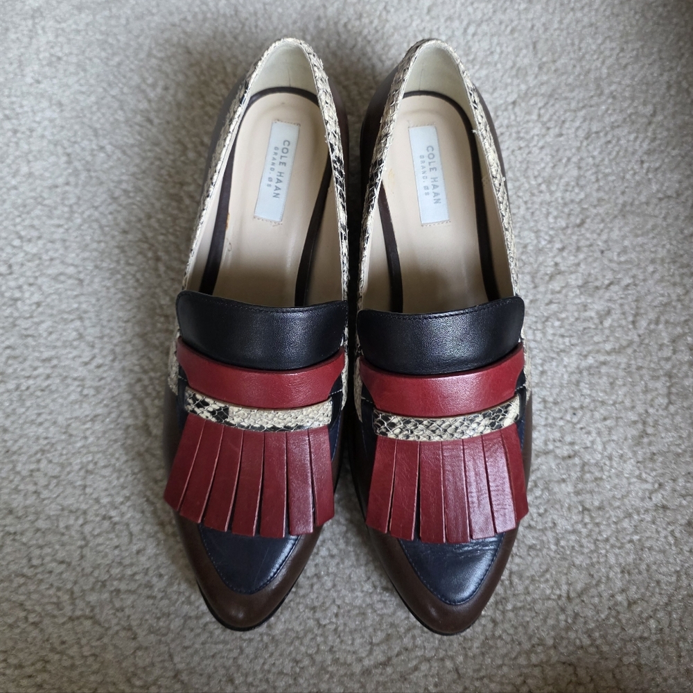 Cole Haan Women's Red, Black, and Navy Loafers